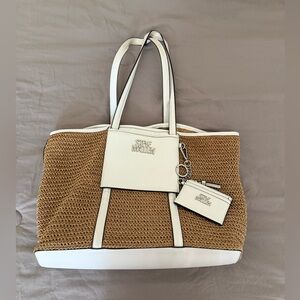 Steve Madden straw beach bag